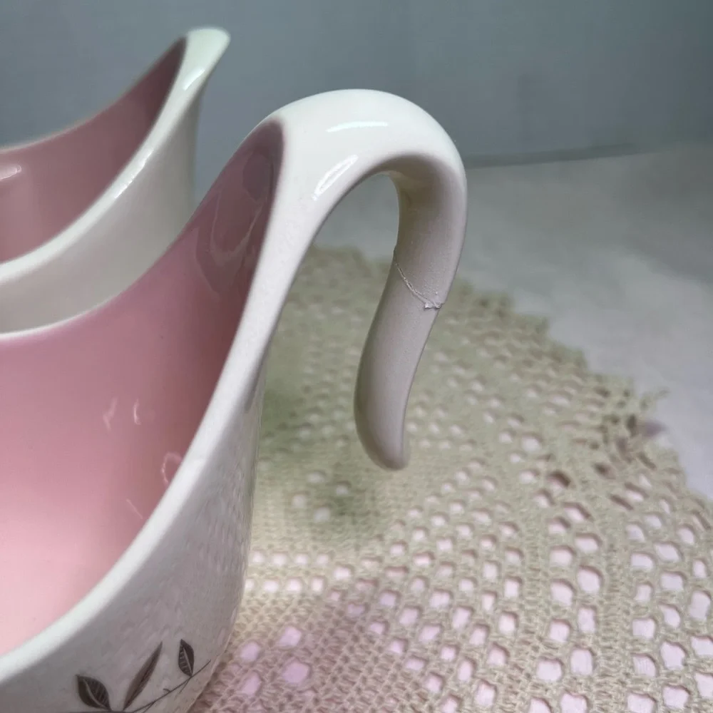 Charming Taylor Smith Taylor Rose Sachet Pink Flowers Creamer and Sugar Bowl